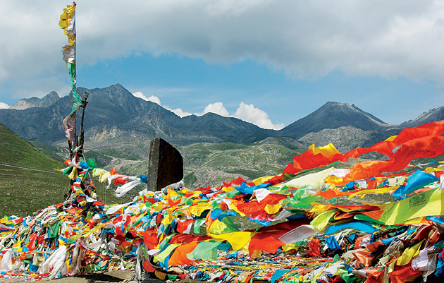 Posvátná a důležitá místa pro Tibeťany jsou vidět již zdaleka