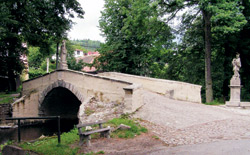 Švédský most v obci Dobřív