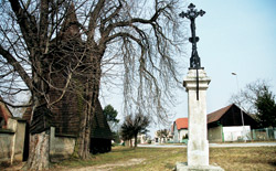 Památný strom v Jabkenicích je stejně majestátný jako dřevěná zvonice z 15. století