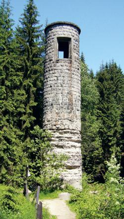 Šoupátková věž Protržené přehrady